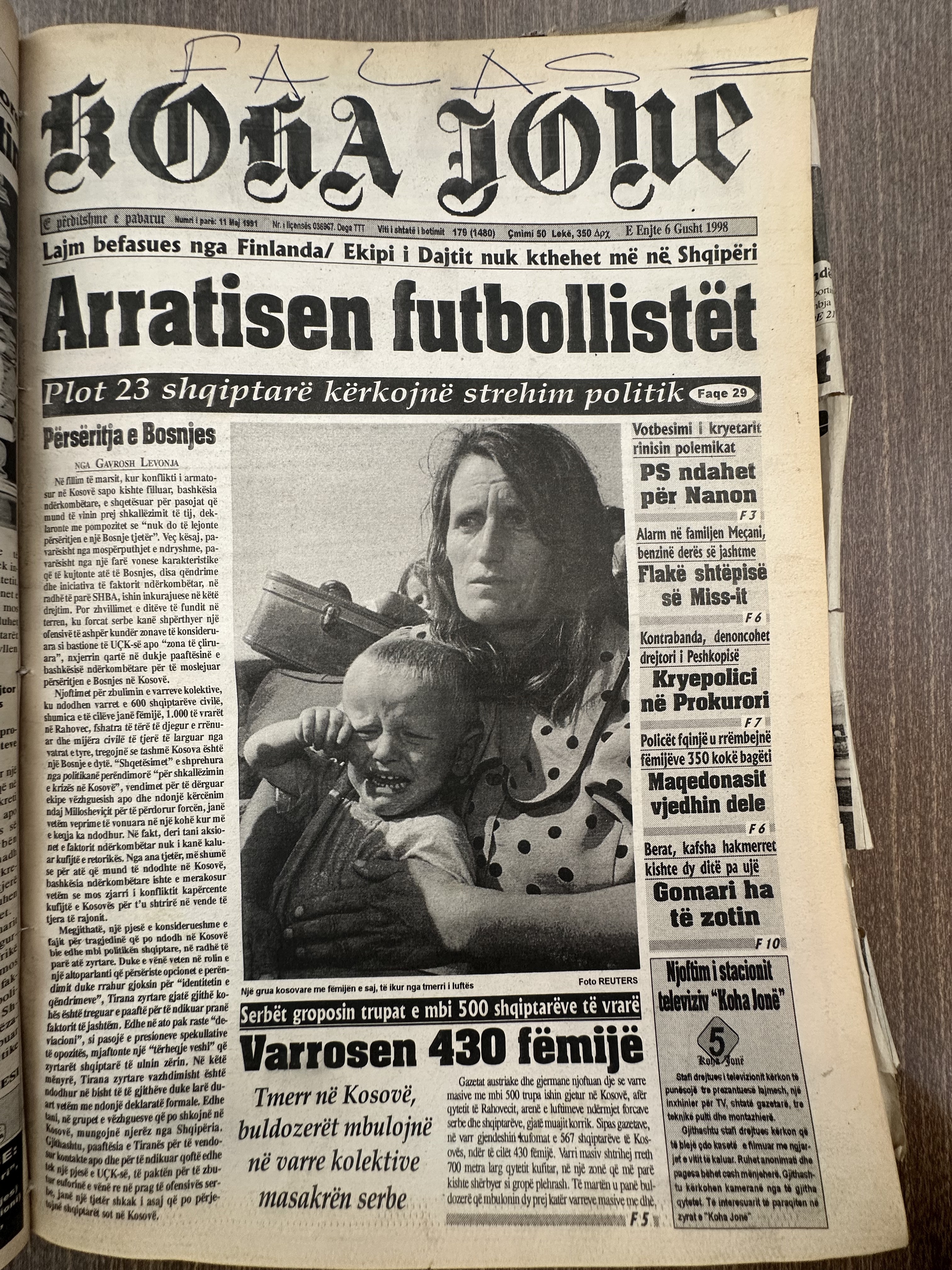 Koha Jonë 1998-08-06